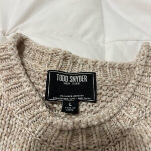 Todd Snyder Beige Crewneck Sweater
